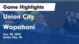 Union City  vs Wapahani  Game Highlights - Jan. 20, 2024