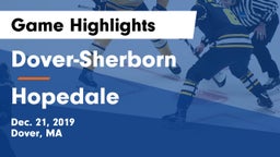 Dover-Sherborn  vs Hopedale  Game Highlights - Dec. 21, 2019