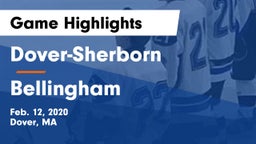 Dover-Sherborn  vs Bellingham Game Highlights - Feb. 12, 2020