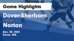 Dover-Sherborn  vs Norton  Game Highlights - Dec. 20, 2023