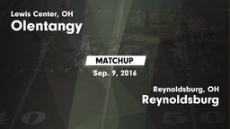 Matchup: Olentangy High vs. Reynoldsburg  2016