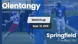 Matchup: Olentangy High vs. Springfield  2019