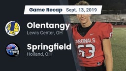 Recap: Olentangy  vs. Springfield  2019