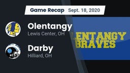 Recap: Olentangy  vs. Darby  2020
