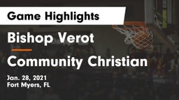 Bishop Verot  vs Community Christian Game Highlights - Jan. 28, 2021