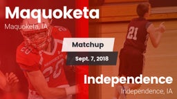 Matchup: Maquoketa High vs. Independence  2018