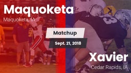 Matchup: Maquoketa High vs. Xavier  2018