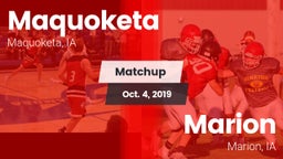 Matchup: Maquoketa High vs. Marion  2019
