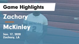 Zachary  vs McKinley  Game Highlights - Jan. 17, 2020