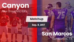 Matchup: Canyon  vs. San Marcos  2017