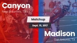 Matchup: Canyon  vs. Madison  2017