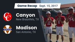 Recap: Canyon  vs. Madison  2017