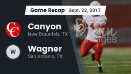 Recap: Canyon  vs. Wagner   2017