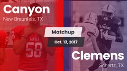 Matchup: Canyon  vs. Clemens  2017