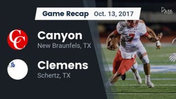 Recap: Canyon  vs. Clemens  2017