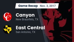 Recap: Canyon  vs. East Central  2017
