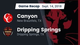 Recap: Canyon  vs. Dripping Springs  2018