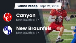 Recap: Canyon  vs. New Braunfels  2018