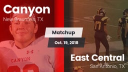 Matchup: Canyon  vs. East Central  2018