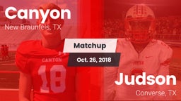 Matchup: Canyon  vs. Judson  2018