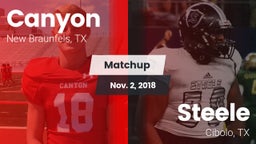 Matchup: Canyon  vs. Steele  2018