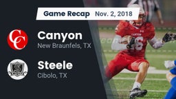 Recap: Canyon  vs. Steele  2018