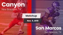 Matchup: Canyon  vs. San Marcos  2018