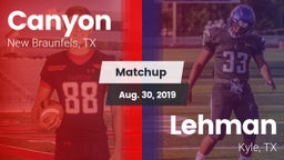 Matchup: Canyon  vs. Lehman  2019