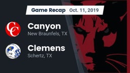Recap: Canyon  vs. Clemens  2019