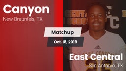 Matchup: Canyon  vs. East Central  2019