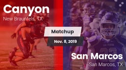 Matchup: Canyon  vs. San Marcos  2019