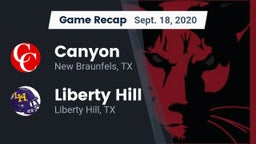 Recap: Canyon  vs. Liberty Hill  2020