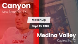 Matchup: Canyon  vs. Medina Valley  2020