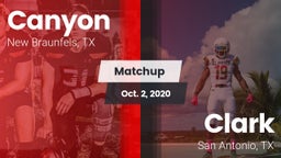 Matchup: Canyon  vs. Clark  2020
