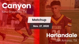 Matchup: Canyon  vs. Harlandale  2020