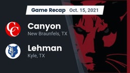 Recap: Canyon  vs. Lehman  2021