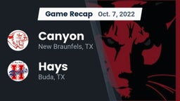 Recap: Canyon  vs. Hays  2022