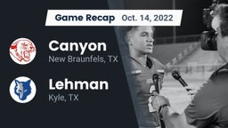 Recap: Canyon  vs. Lehman  2022