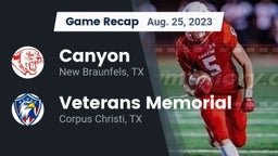 Recap: Canyon  vs. Veterans Memorial  2023