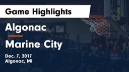 Algonac  vs Marine City  Game Highlights - Dec. 7, 2017