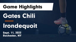 Gates Chili  vs  Irondequoit  Game Highlights - Sept. 11, 2023