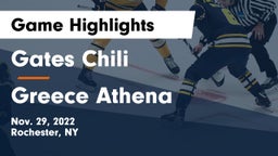 Gates Chili  vs Greece Athena  Game Highlights - Nov. 29, 2022