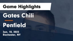 Gates Chili  vs Penfield  Game Highlights - Jan. 10, 2023