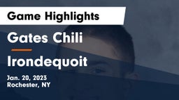 Gates Chili  vs  Irondequoit  Game Highlights - Jan. 20, 2023