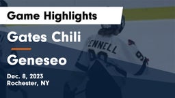 Gates Chili  vs Geneseo  Game Highlights - Dec. 8, 2023