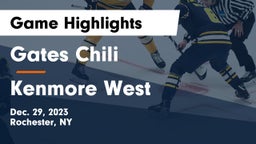 Gates Chili  vs Kenmore West Game Highlights - Dec. 29, 2023