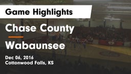 Chase County  vs Wabaunsee  Game Highlights - Dec 06, 2016