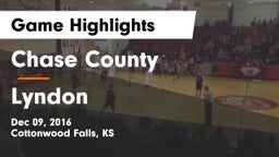 Chase County  vs Lyndon  Game Highlights - Dec 09, 2016