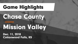 Chase County  vs Mission Valley  Game Highlights - Dec. 11, 2018