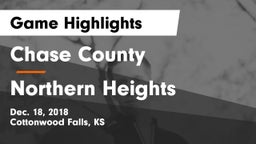 Chase County  vs Northern Heights  Game Highlights - Dec. 18, 2018